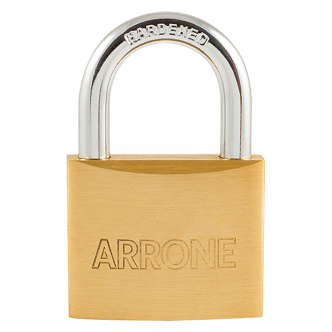 Hoppe Arrone AR85/50-B-KA Brass Padlock 50mm Keyed Alike