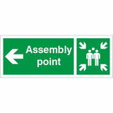 rainbow fe37l assembly point arrow left sign