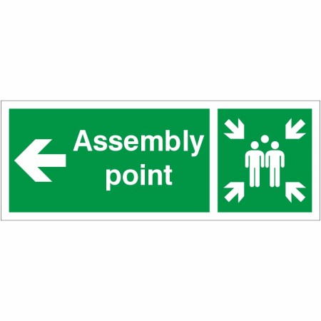 rainbow fe37l assembly point arrow left sign