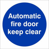 rainbow mad13g automatic fire door keep clear sign