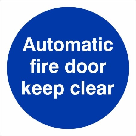rainbow mad13g automatic fire door keep clear sign