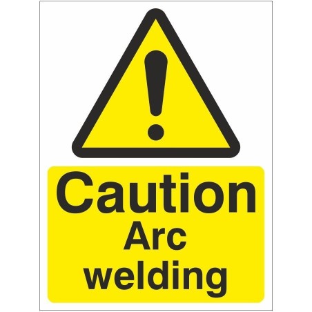 Rainbow Wag28W Caution Arc Welding Sign