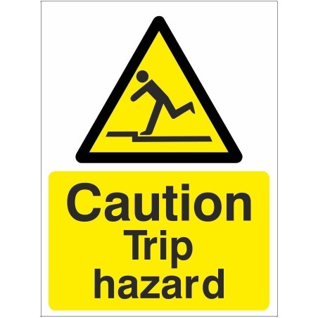 Rainbow Wag04W Caution Trip Hazard Sign