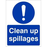 rainbow mag24w clean up spillages sign