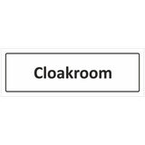 rainbow dor55e cloakroom sign