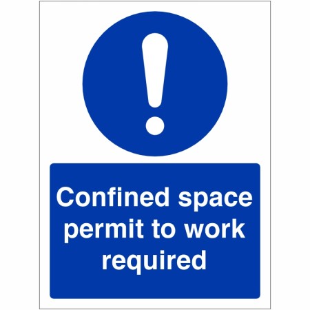 Rainbow Mac53W Confined Space Permit To Required Sign