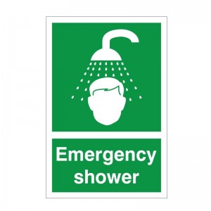 rainbow fa05f emergency shower sign