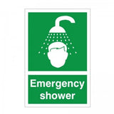 rainbow fa05f emergency shower sign