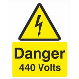 rainbow wae09w danger 440 volts sign