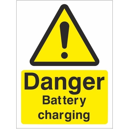 rainbow wag16w danger battery charging sign