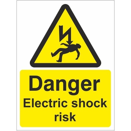 rainbow wae11w danger electric shock risk sign
