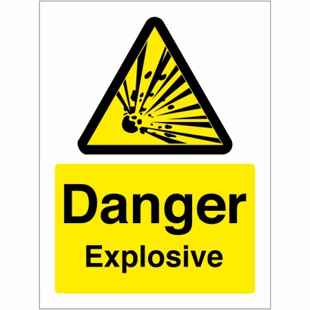 rainbow wag18w danger explosive sign