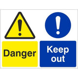 rainbow mul82b danger keep out sign