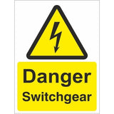 rainbow wae38w danger switchgear sign