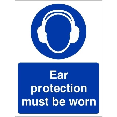 rainbow map15w protection must be worn sign