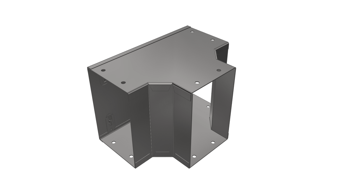 Atkore Flytec EGT62TX2C 150X50 Gusset Tee Outside Lid 2 Compartment