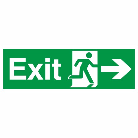 rainbow ex40 exit arrow right sign