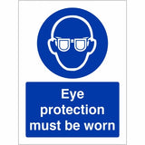 rainbow map34w eye protection must be worn sign