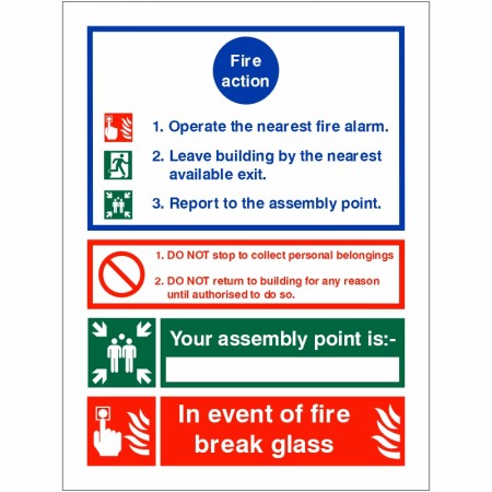 rainbow act04w fire action sign