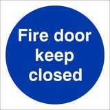 rainbow mad12g fire door keep closed sign