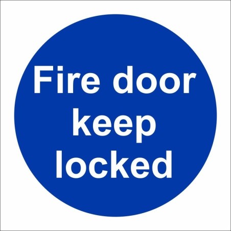 rainbow mad02g fire door keep locked sign