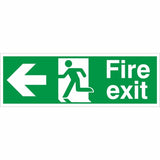 rainbow fe03 fire exit arrow left sign