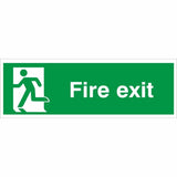 rainbow fe15 fire exit running man left sign