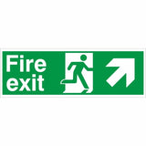 rainbow fe02 fire exit arrow up left sign