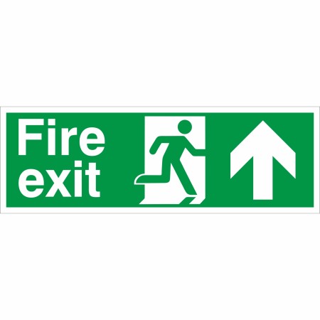 rainbow fe05 fire exit arrow up sign