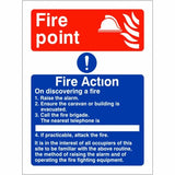 rainbow act10w fire point fire action sign