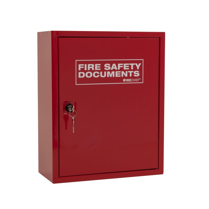 Firechief FMDCK-RED Metal Document Cabinet Key Lock Red