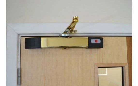 Firechief 129-1017 AGDCBR1 Agrippa Acoustic Digital Door Closer - Brass Finish