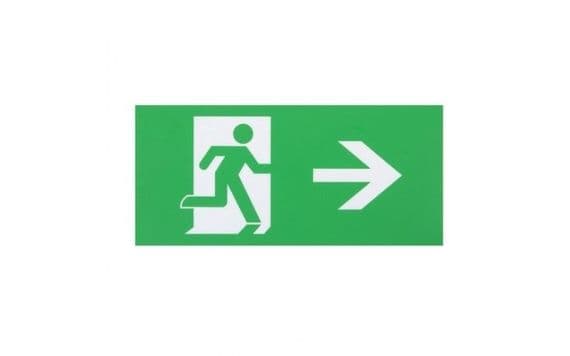 Firechief FEBL-R Exit Box Legend - Right Arrow