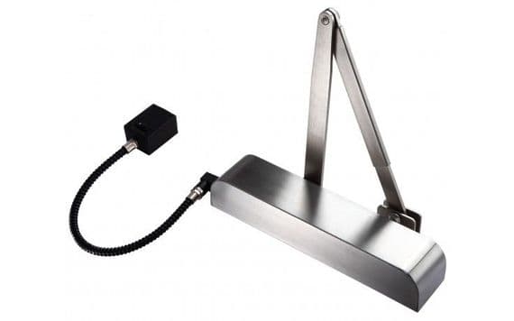 Firechief GDC9880 Anti-slam Electromagnetic 24v Hold Open/Swing Free Door Closer-Silver Finish