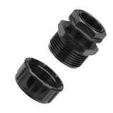 Flexicon FLK28-M25B Flexilok Type FLK Black Fast Fit Nylon Straight Fixed External Thread Connector For Non-Metallic Flexible Conduit IP66 M25 28mm