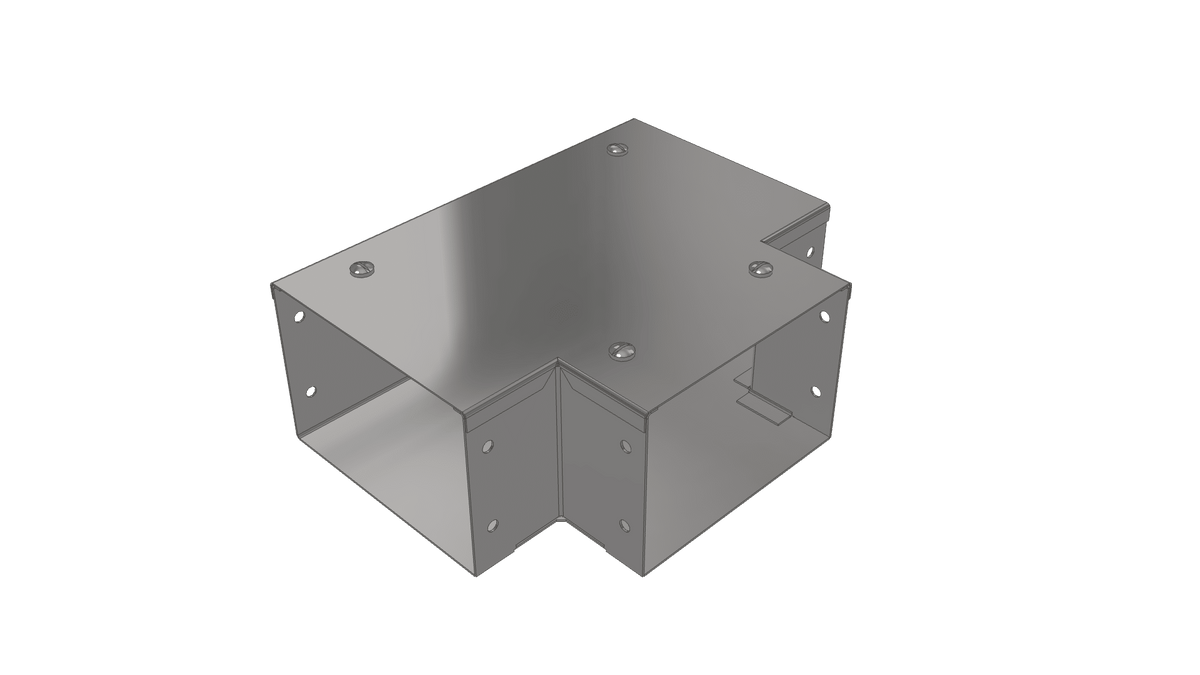Atkore Flytec FST1232C 300x75 90° Top Lid Tee - Sharp