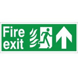 Rainbow HM.01 Hospital Compliant Fire Exit Arrow Up Sign
