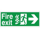 Rainbow HM.03 Hospital Compliant Fire Exit Arrow Right Sign