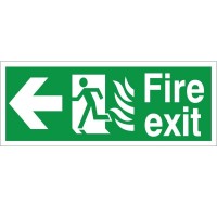 Rainbow HM.04 Hospital Compliant Fire Exit Arrow Left Sign
