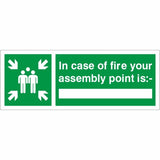 Rainbow FE.09L In Case of Fire your Assembly Point is Sign