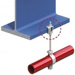 Lindapter F308NC M8 Type F3 Nut Clamp Hot Dip Galvanised