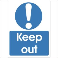 Rainbow MAA.05W Keep Out Sign