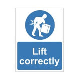 Rainbow MAG.08W Lift Correctly Sign
