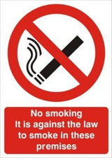 Rainbow PRS 17 No Smoking Premises Sign - 150mm x 200mm