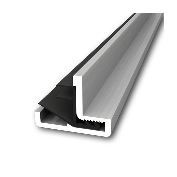 Norseal NORSOUND NOR510-2100 meeting stile seal 17.5x22mm 2100mm SATIN SILVER