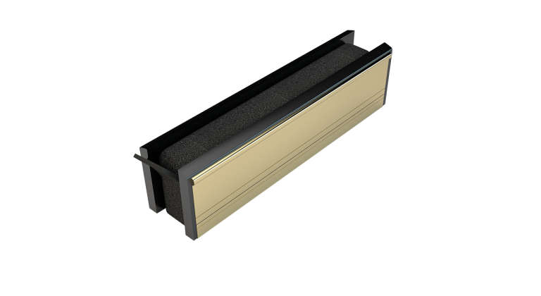 Norseal LET-BK Fire Rated Letterplate Black FRAME
