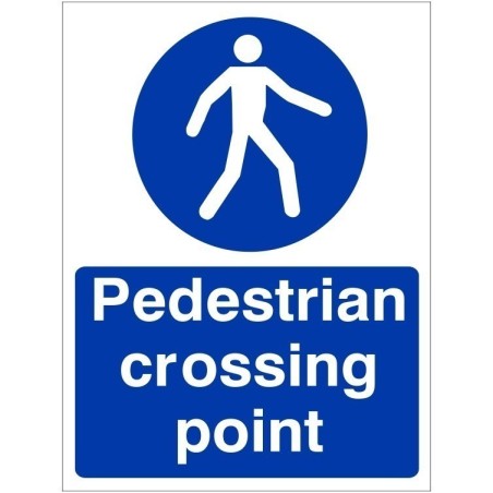 rainbow mac23b pedestrians crossing point sign