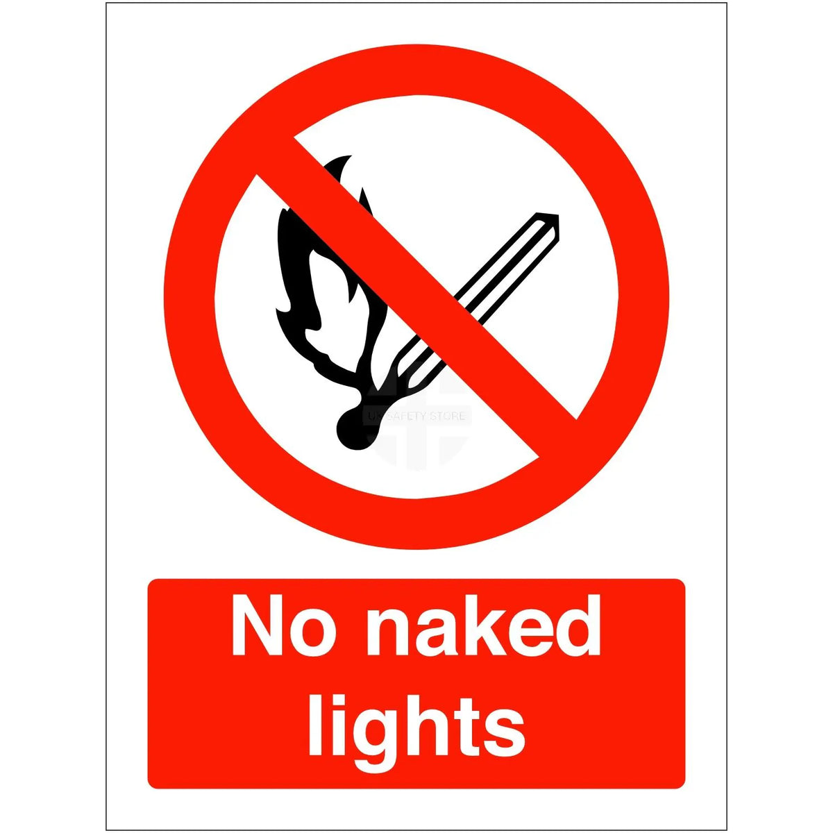 Rainbow PRS 14 No Naked Light Sign - 150mm x 200mm