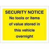 rainbow sn80c security notice sign