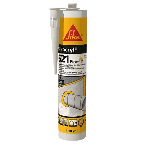 Sika Sikacryl-621 Fire+ White Sealant 300ml Box of 12